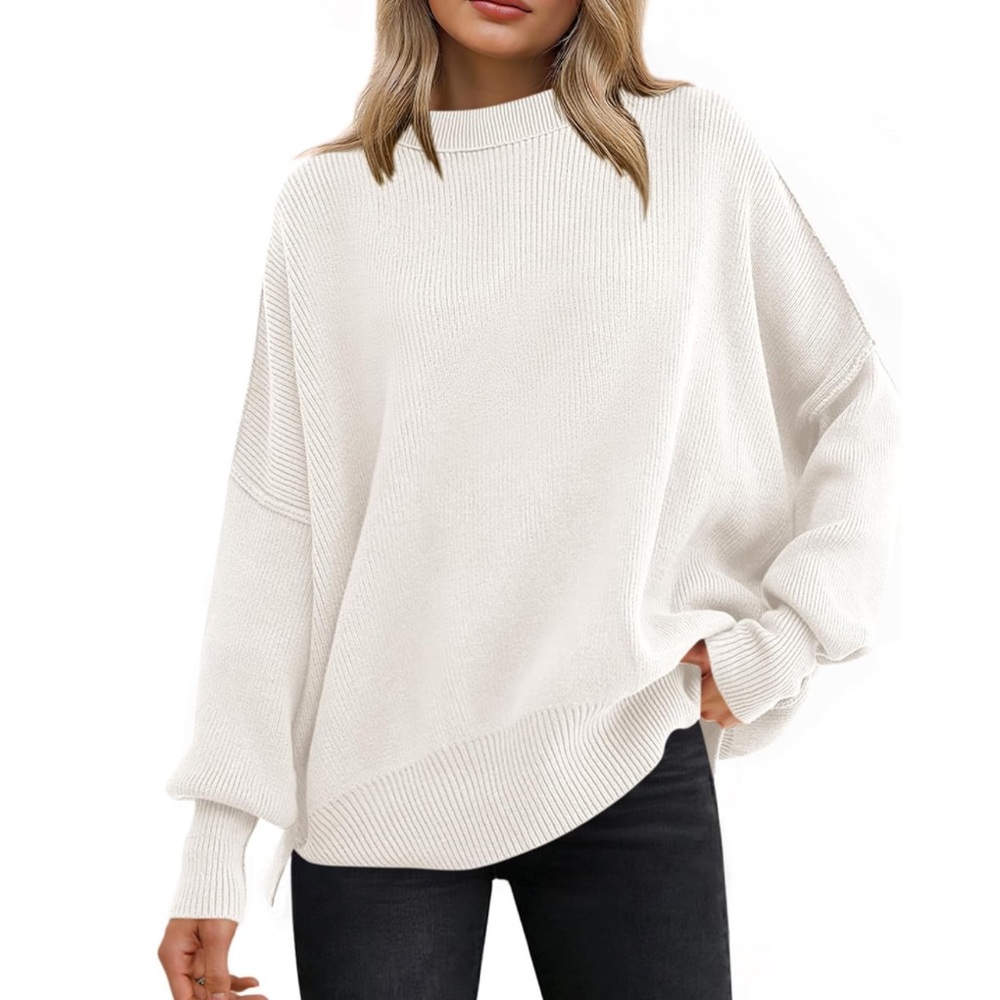 Oversized Cream Sweater | Women’s Size L
